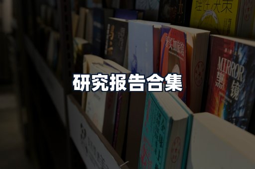研究报告合集